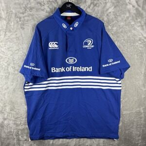 Canterbury Rugby Ireland Short Sleeve Polo Jersey Shirt Cotton Men's 4XL